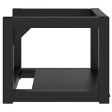 Wall-mounted Bathroom Washbasin Frame Black 40x38x31 cm Iron - Top-Down View