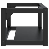 Wall-mounted Bathroom Washbasin Frame Black 59x38x31 cm Iron