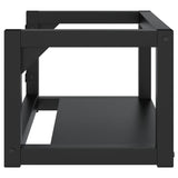 Wall-mounted Bathroom Washbasin Frame Black 59x38x31 cm Iron - Top-Down View