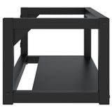 Wall-mounted Bathroom Washbasin Frame Black 79x38x31 cm Iron - Top-Down View