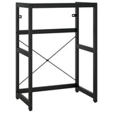 Bathroom Washbasin Frame Black 59x38x83 cm Iron - Front View