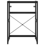 Bathroom Washbasin Frame Black 59x38x83 cm Iron
