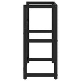 Bathroom Washbasin Frame Black 59x38x83 cm Iron - Top-Down View