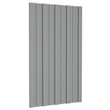 Roof Panel 36 pcs Grey 80 x 45 cm Galvanised steel