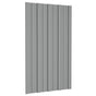 Roof Panel 36 pcs Grey 80 x 45 cm Galvanised steel