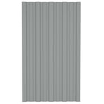 Roof Panel 36 pcs Grey 80 x 45 cm Galvanised steel