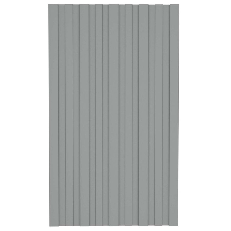 Roof Panel 36 pcs Grey 80 x 45 cm Galvanised steel