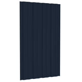 Roof Panel 12 pcs Anthracite 80 x 45 cm Galvanised steel - 45-Degree Angle
