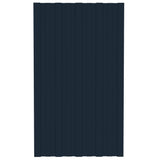 Roof Panels 36 pcs Galvanised Steel Anthracite 80x45 cm - Front View