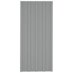 Roof Panel 36 pcs Grey 100 x 45 cm Galvanised steel