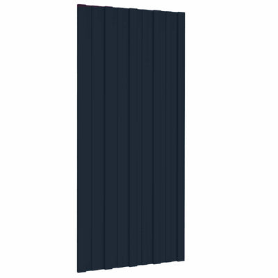 Roof Panel 36 pcs Anthracite 100 x 45 cm Galvanised steel