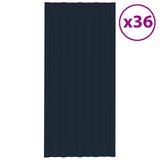 Roof Panel 36 pcs Anthracite 100 x 45 cm Galvanised steel