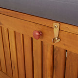 Storage Bench with Cushion 170 cm Solid Wood Acacia