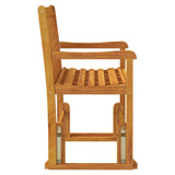 Garden Swing Bench 110 cm Solid Acacia Wood - Top-Down View