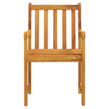 Garden Chairs 2 pcs Solid Acacia Wood - Top-Down View