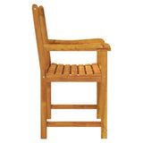 Garden Chairs 2 pcs Solid Acacia Wood - 45-Degree Angle