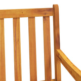 Garden Chairs 2 pcs Solid Acacia Wood - Close-Up Angle