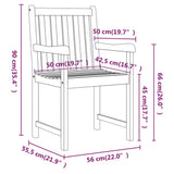 Garden Chairs 2 pcs Solid Acacia Wood