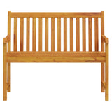 Garden Bench 110 cm Solid Acacia Wood - Side View