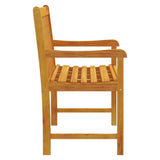 Garden Bench 110 cm Solid Acacia Wood - Top-Down View