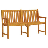 Garden Bench 150 cm Solid Acacia Wood - Front View