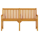 Garden Bench 150 cm Solid Acacia Wood - Side View
