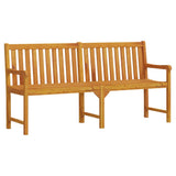 Garden Bench 180 cm Solid Acacia Wood - Front View