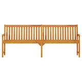 Garden Bench 219 cm Solid Acacia Wood - Side View