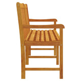 Garden Bench 219 cm Solid Acacia Wood - Top-Down View