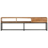 TV Cabinet 160x30x45 cm Solid Wood Acacia - Front View