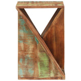 Side Table 35x35x55 cm Solid Wood Reclaimed - Close-Up Angle