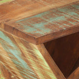 Side Table 35x35x55 cm Solid Wood Reclaimed - Low Angle