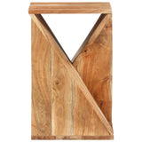 Side Table 35x35x55 cm Solid Wood Acacia - Front View