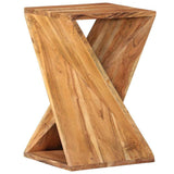 Side Table 35x35x55 cm Solid Wood Acacia - 45-Degree Angle