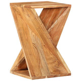 Side Table 35x35x55 cm Solid Wood Acacia - Rear View