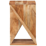 Side Table 35x35x55 cm Solid Wood Acacia - Side View