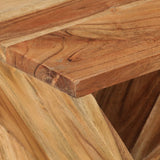 Side Table 35x35x55 cm Solid Wood Acacia - Top-Down View