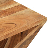 Side Table 35x35x55 cm Solid Wood Acacia - 45-Degree Angle