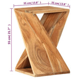 Side Table 35x35x55 cm Solid Wood Acacia - Extra Image