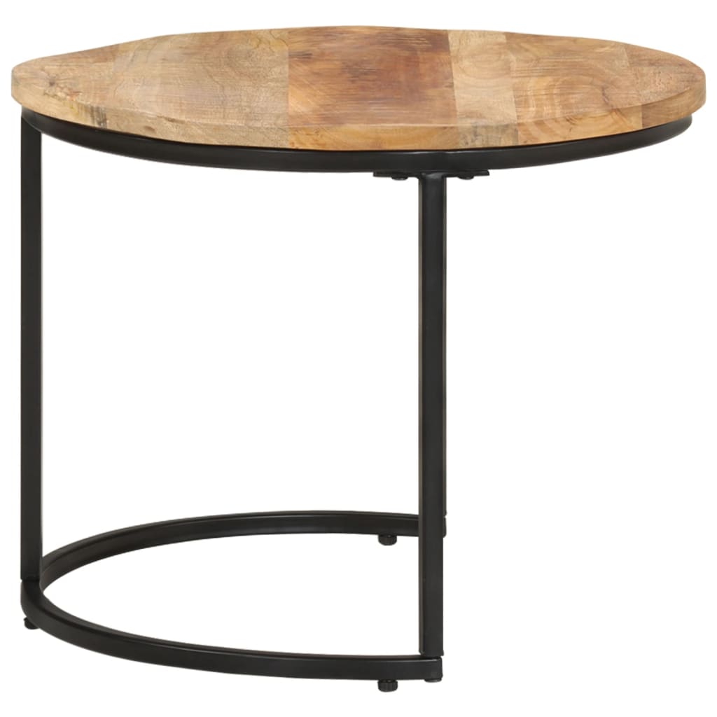 Nesting Tables 3 pcs Solid Wood Mango