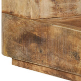 Coffee Table 45x45x40 cm Solid Wood Mango - 45-Degree Angle