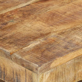 Coffee Table 45x45x40 cm Solid Wood Mango - Rear View