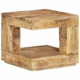 Coffee Table 45x45x40 cm Solid Wood Mango - Low Angle