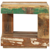 Coffee Table 45x45x40 cm Solid Wood Reclaimed - Front View