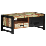 Coffee Table 100x50x41 cm Solid Wood Reclaimed - Extra Image