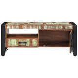 Coffee Table 100x50x41 cm Solid Wood Reclaimed - Top-Down View