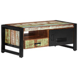 Coffee Table 100x50x41 cm Solid Wood Reclaimed - Extra Image
