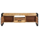 TV Cabinet 120x30x40 cm Solid Wood Mango - Top-Down View