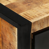 TV Cabinet 120x30x40 cm Solid Wood Mango - Rear View