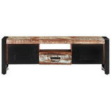 TV Cabinet 120x30x40 cm Solid Wood Reclaimed - Front View